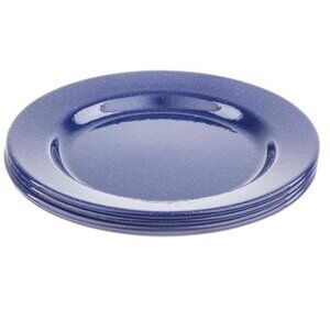 Tablecraft Wanderlust Collection Plates – Blue Speckle Dinner Plate Set of 4, 10